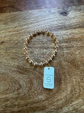 ENewton Gold Beaded Stretch Bracelet